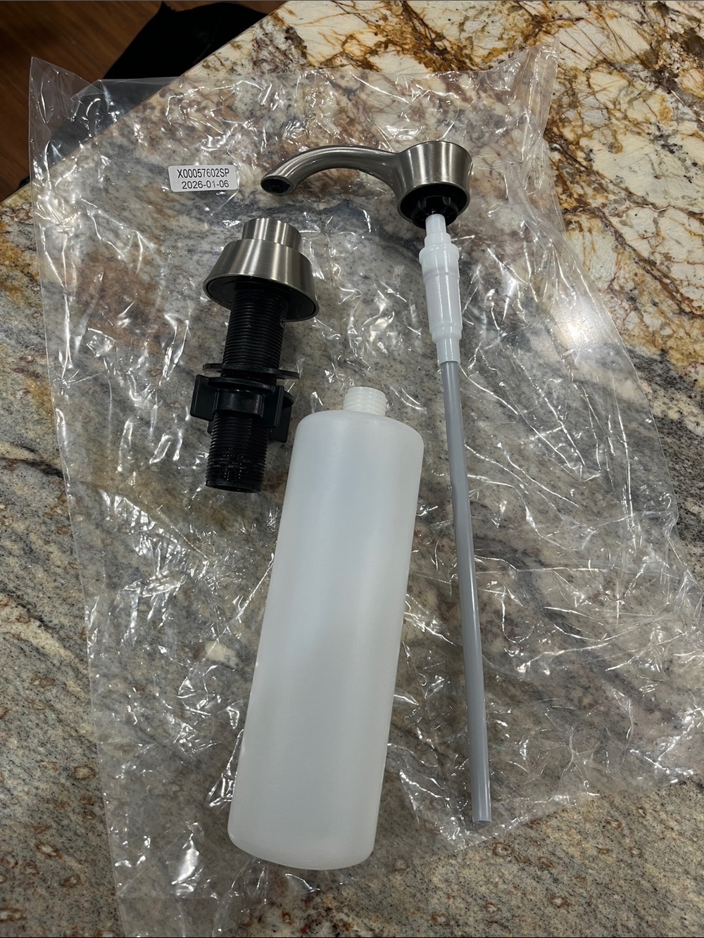 Delta Alpen Stainless steel kitchen sink  soap dispenser Used; good for parts